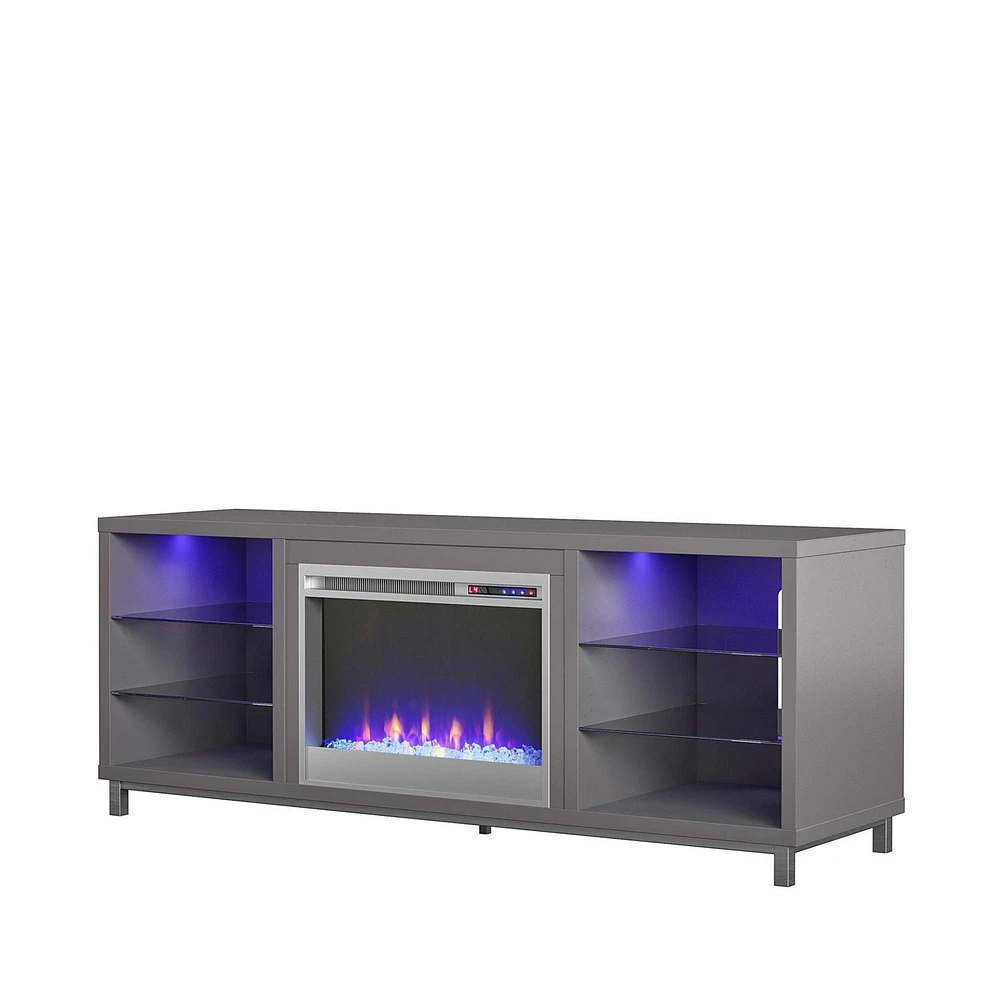 Lumina Fireplace TV Stand for TVs up to 48", White