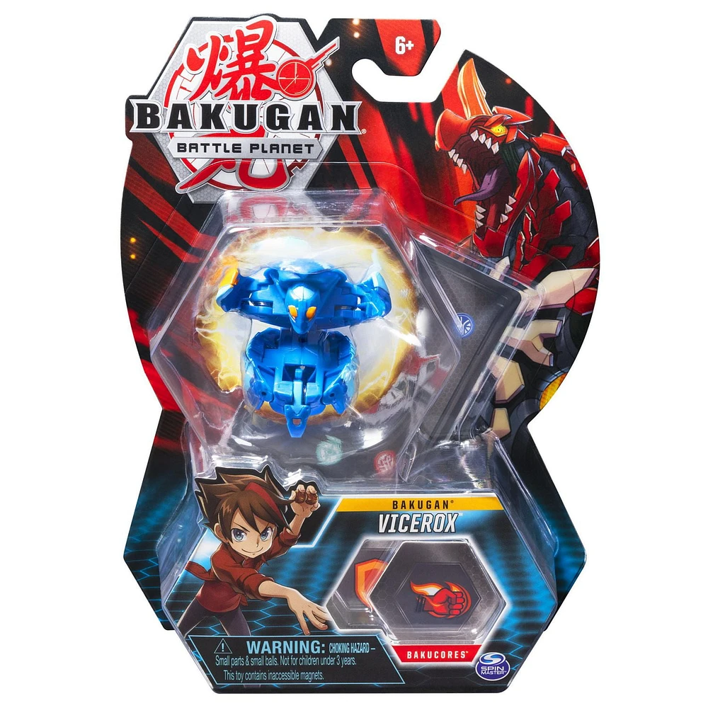 Bakugan, Vicerox, 2-inch Tall Collectible Action Figure and Trading Card, for Ages 6 and Up