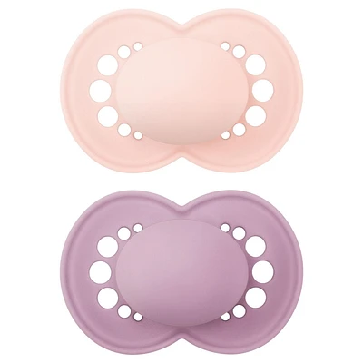 MAM Original Matte Pacifier (2 pack, 1 Sterilizing Pacifier Case), Pacifiers 16 Plus Months, Baby Boy Pacifier, Best Pacifiers for Breastfed Babies, Sterilizing Storage Case