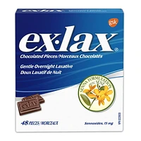 morceaux chocolatés ex•lax 48 unités