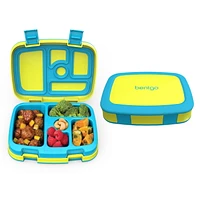 Bentgo® Kids Brights – Leak-Proof, 5-Compartment Bento-Style Kids Lunch Box – Ideal Portion Sizes for Ages 3 to 7 – BPA-Free, Dishwasher Safe, Food-Safe Materials (Citrus Yellow)