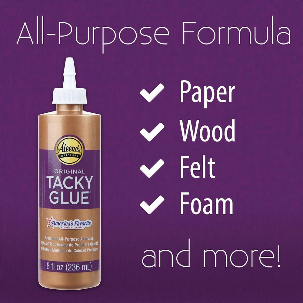 Aleene's Original Tacky Glue 4 fl oz, Premium all-purpose adhesive