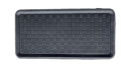 Boot Tray Rubber Mat, Black – 16 Inch x 32 Inch, Durable and Waterproof for Indoor/Outdoor Use