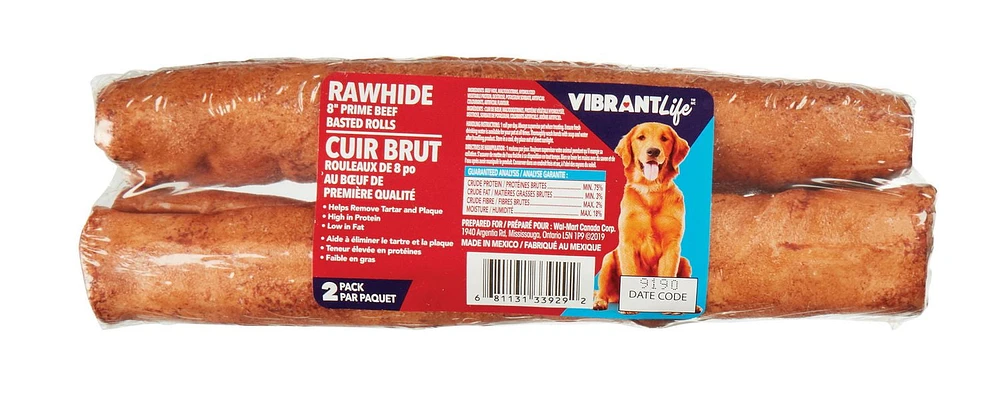 Vibrant Life Beef Basted Rolls, Vibrant Life 8" RH Bf Rls, 2Pk