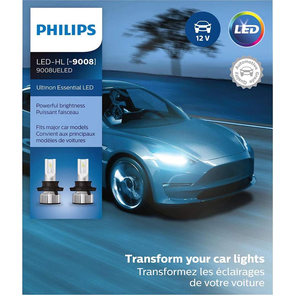 Philips 9008 Ultinon Essential LED Headlight, Pack of 2