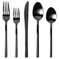 Safdie & Co. Flatware Stainless Steel Palos Black Matt 20PC Set