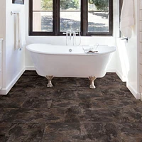 FloorPops Brownstone Peel and Stick Floor Tiles Set of 20