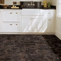 FloorPops Brownstone Peel and Stick Floor Tiles Set of 20