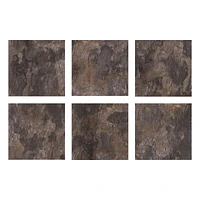 FloorPops Brownstone Peel and Stick Floor Tiles Set of 20