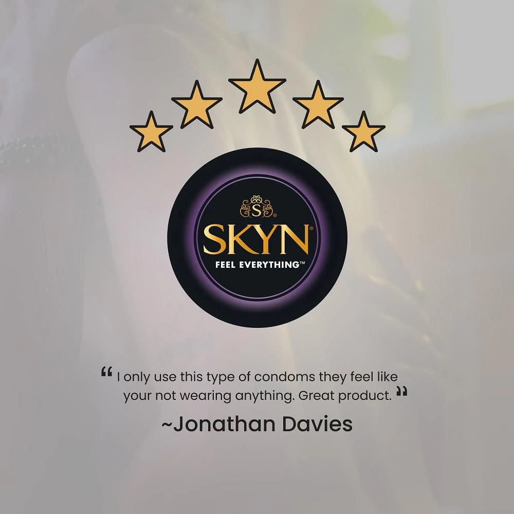 SKYN ORIGINAL Condoms, Non-Latex, Natural feel with SKYNFEEL ™ technology, 24 Count Box