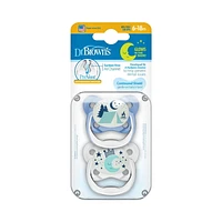 Tétines fluorescentes PreVent™ de Dr. Brown’s® 6-18 mois bleu