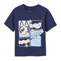Bluey Toddler Boys' Short Sleeve Tee, Sizes 2T-5T