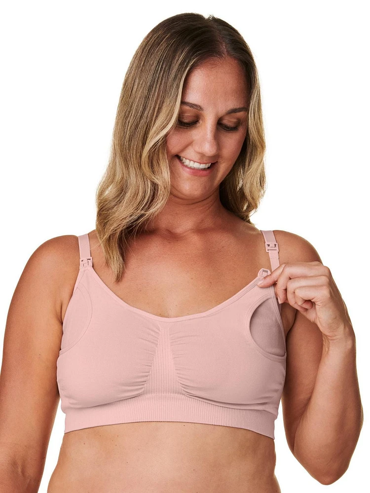 Basics by Bravado Women's 2-in-1 Pumping and Nursing Bra, Sizes S-XXL