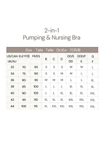 Basics by Bravado Women's 2-in-1 Pumping and Nursing Bra, Sizes S-XXL