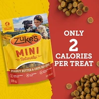 Zuke’s Mini Naturals Recette au Beurre d’Arachide et à l’Avoine, Gâteries pour Chiens 170-454 g