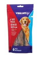 Vibrant Life Beef Pizzles, Vibrant Life 6" Beef Pzls, 6Pk