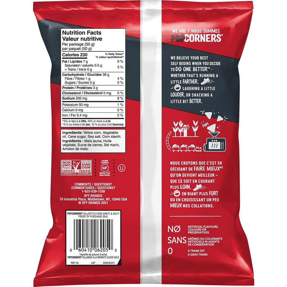 Popcorners Sweet & Salty, 50g