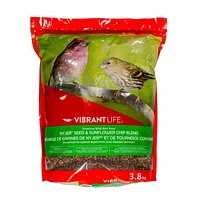 Vibrant Life Nyjer Seed & Sunflower Chip Blend Wild Bird Food 3.8 KG, Nyjer Sunflower Seed Blend