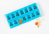 Equate Twice Daily Pill & Vitamin Planner, Fourteen compartments