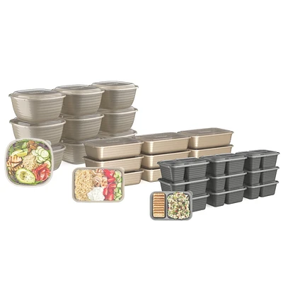 Bentgo Prep 60-Piece Meal Prep Kit (Gleam Metallics)