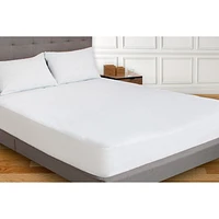 Safdie & Co. Mattress Protector Knitted Antibacterial Q White