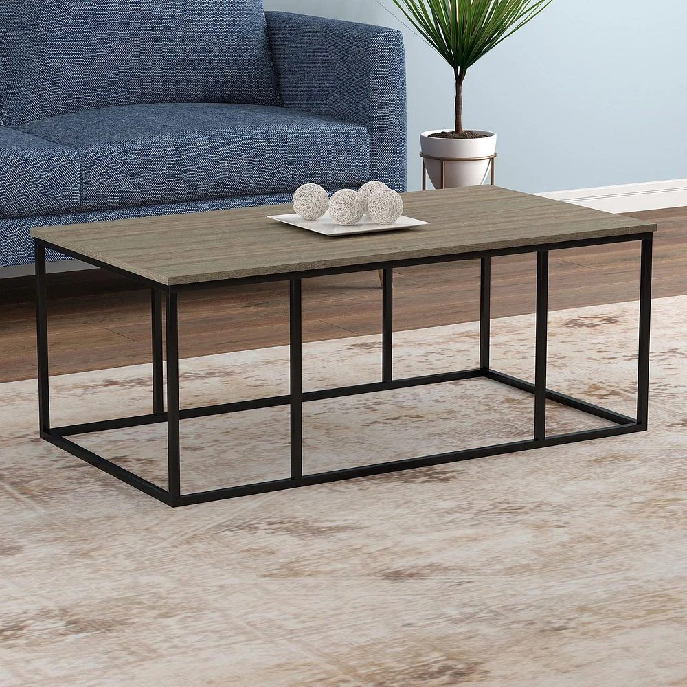 Safdie & Co. Coffee table, Side table for living room. Excellent end couch table for any living room décor Dark Taupe