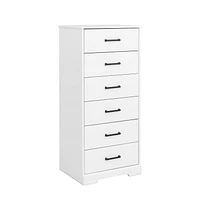 Prepac Rustic Ridge 6 Drawer 18.5"D x 23.75"W x 51.5"H Dresser
