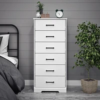 Prepac Rustic Ridge 6 Drawer 18.5"D x 23.75"W x 51.5"H Dresser