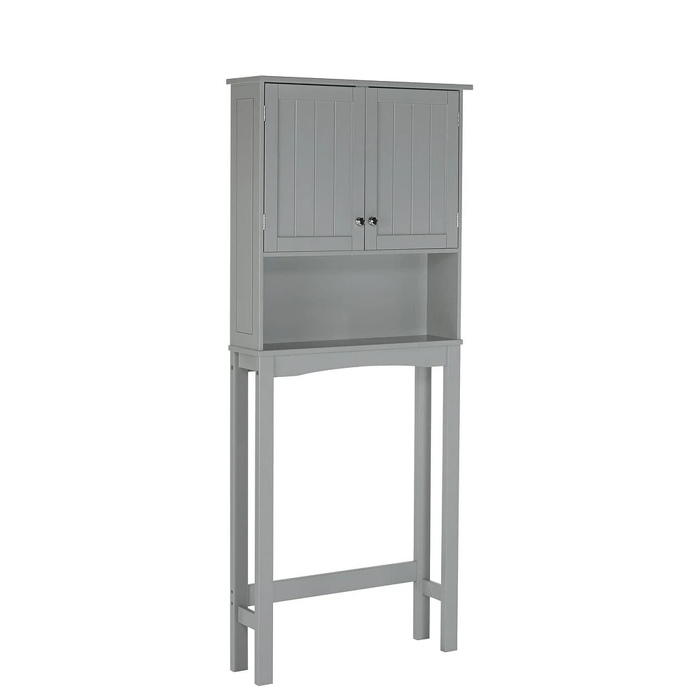 RiverRidge® Home Ashland Collection 27.44-inch W x 64.88-inch H x 7.81-inch D Space Saver in Gray