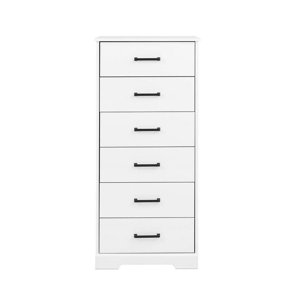 Prepac Rustic Ridge 6 Drawer 18.5"D x 23.75"W x 51.5"H Dresser