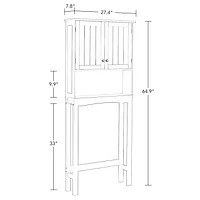 RiverRidge® Home Ashland Collection 27.44-inch W x 64.88-inch H x 7.81-inch D Space Saver in Gray