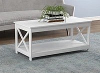 Safdie & Co. Coffee table, Side table for living room. Excellent end couch table for any living room décor white