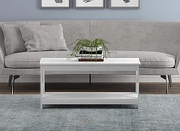 Safdie & Co. Coffee table, Side table for living room. Excellent end couch table for any living room décor white