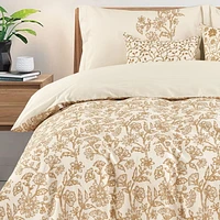 Johnson Home 3-Piece Duvet Cover Set - 200TC Cotton, Lightweight, and Machine Washable