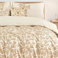 Johnson Home 3-Piece Duvet Cover Set - 200TC Cotton, Lightweight, and Machine Washable