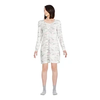 Chemise de nuit henley en hacci George pour femmes