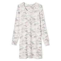 Chemise de nuit henley en hacci George pour femmes