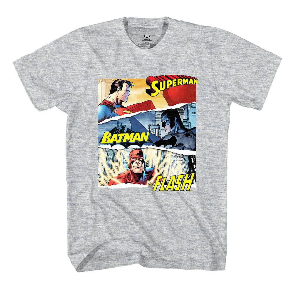 Boys Justice League Comic Short Sleeve T-Shirt