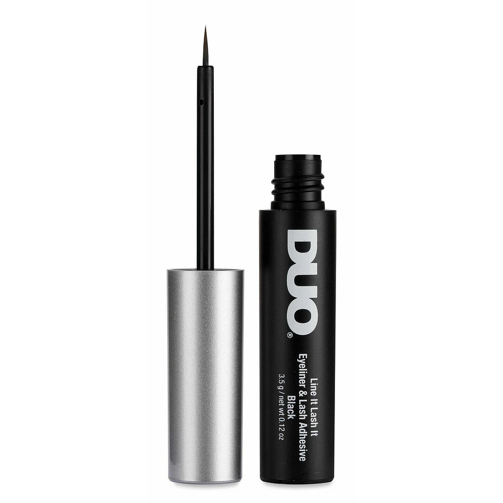 Duo Adhesive - Line It Lash It - 2 in 1 Eyeliner & Lash Adhesive - Black - 0.12 FL OZ, DUO Eyeliner & adhesive.