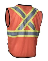 Gilet de sécurité Forcefield pour hommes avec fermeture à glissière sur le devant