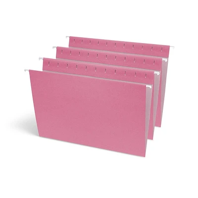 Continental Letter Size Hanging Folders. Pink Colour, 6 Count