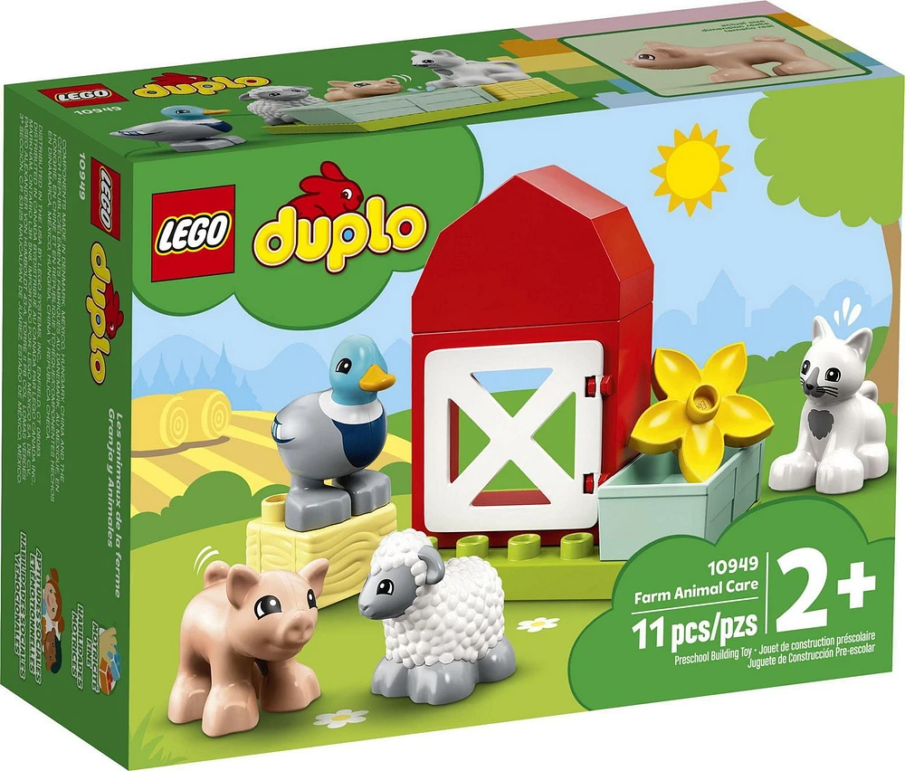 LEGO DUPLO Town Farm Animal Care 10949 Building Toy (11 Pieces)