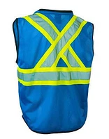 Forcefield Men's Safety Vest with Zipper Front