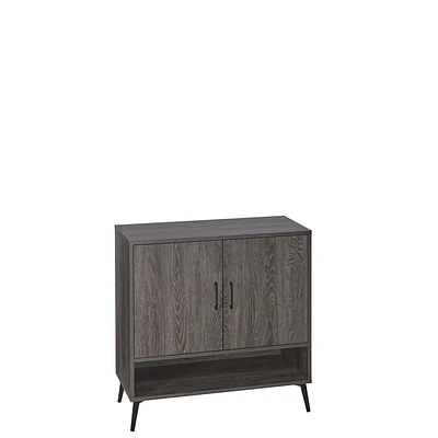 RiverRidge® Home Woodbury Collection 29.94-inch H x 29.94-inch W x 13.44-inch D Shoe Cabinet in Weathered Wood