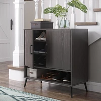 RiverRidge® Home Woodbury Collection 29.94-inch H x 29.94-inch W x 13.44-inch D Shoe Cabinet in Weathered Wood