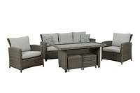 Greymont 6PC High Table Concversation Set