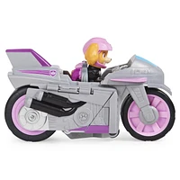 PAW Patrol, Moto Pups Skye’s Deluxe Pull Back Motorcycle Vehicle with Wheelie Feature and Figure