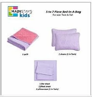 Mainstays Kids Reversible Quilt In a Bag