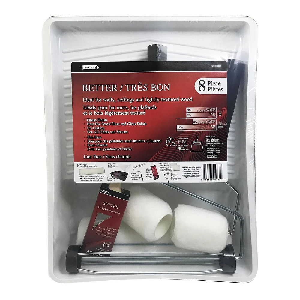 Pintar Better 8 Piece Paint Kit, Lint Free Paint Kit