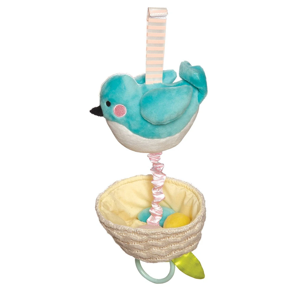 Manhattan Toy Lullaby Bird Pull Musical Crib And Baby Toy